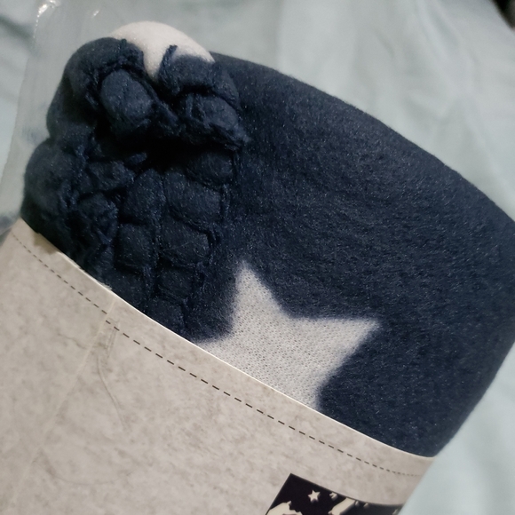 NWT Morgan Home Birch Trail Fleece Throw Navy Deer - Picture 4 of 5